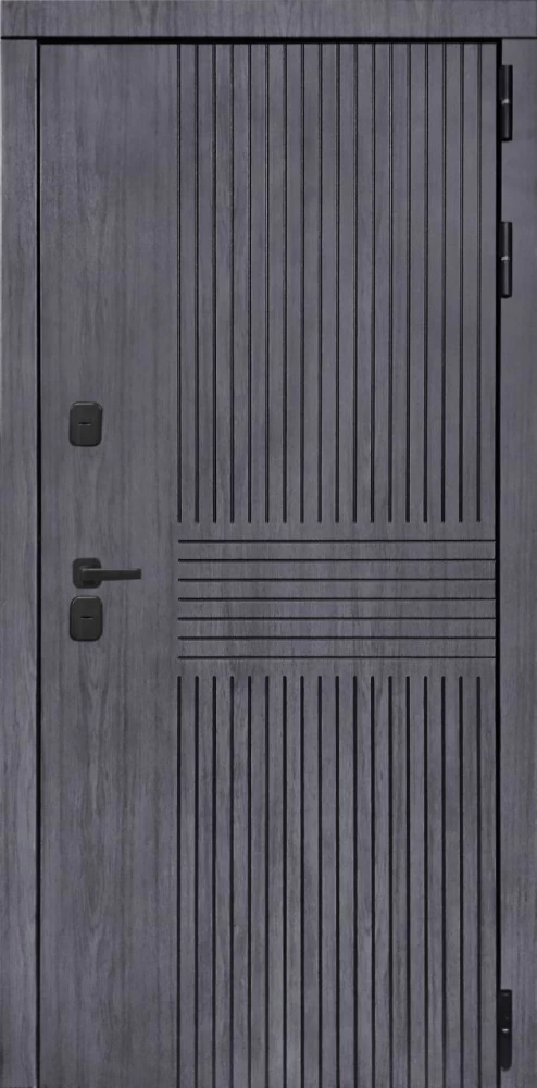 Входная дверь ДвериПРО Берген ФЛ-790 Velutto Grigio DPRO196832 внешняя сторона
