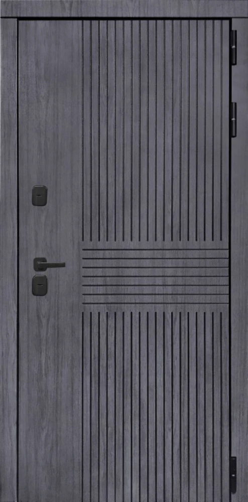 Входная дверь ДвериПРО Берген Экошпон СБ-3 (16мм, капучино) DPRO198324 внешняя сторона