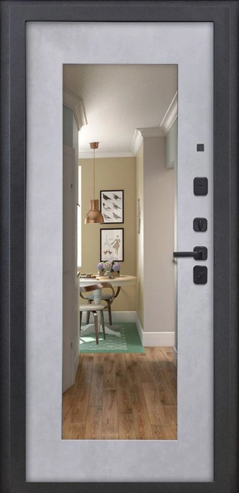 Входная дверь ДвериПРО Л-43 ФЛЗ-603 Бетон снежный DPRO222630 внутренняя сторона