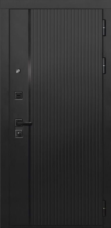 Входная дверь ДвериПРО L-45 ФЛ-256 (10мм, бетон пепельный) DPRO195377 внешняя сторона