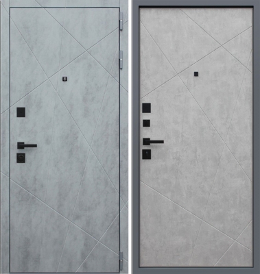 Дверь Дуэт Б бетон светлый