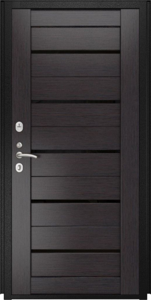 Входная дверь ДвериПРО Д-68 СБ-1 (лак.черное, 16мм, венге) DPRO195840 внутренняя сторона